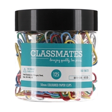 Classmates Paper Clips Giant  Assorted 50mm - Pack of 125
